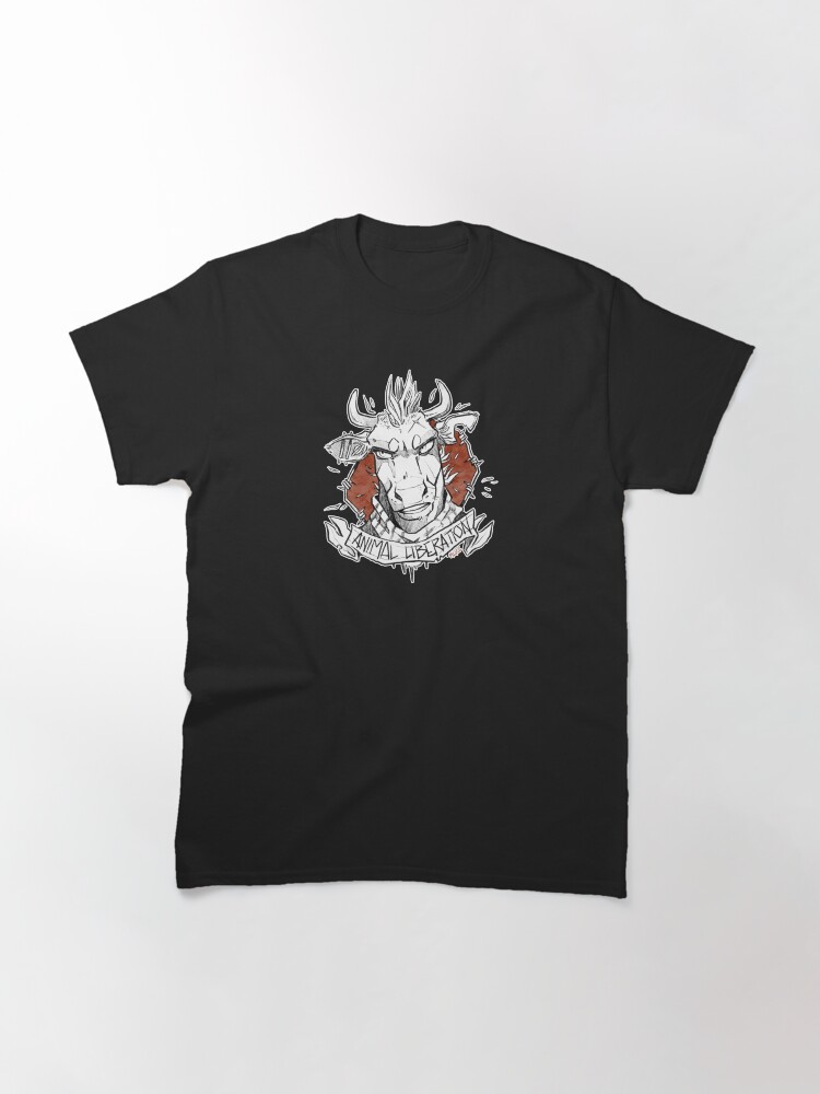 Thumbnail 2 of 7, Classic T-Shirt, - Animal Liberation - designed and sold by Mlice.