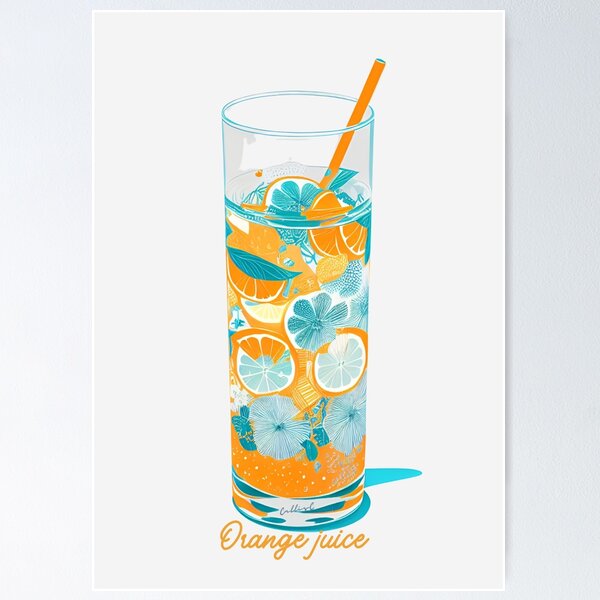 Item preview, Orange Juice Vintage By CallisC Arts designed and sold by CallisC-Arts.