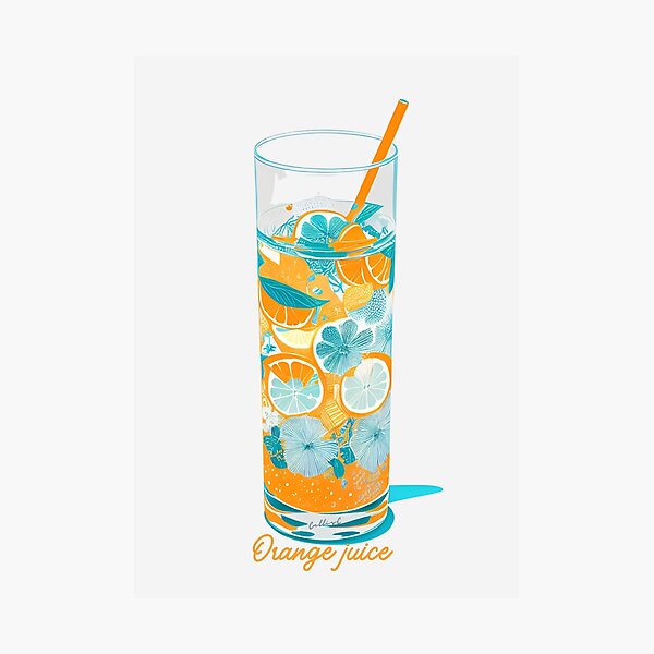 Item preview, Orange Juice Vintage By CallisC Arts designed and sold by CallisC-Arts.