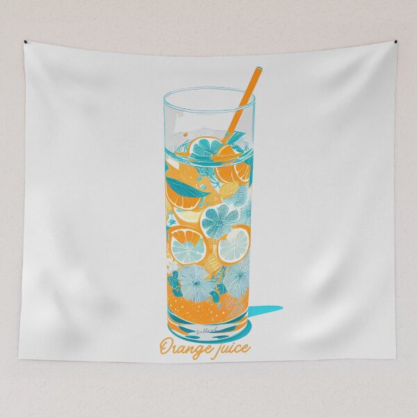 Item preview, Orange Juice Vintage By CallisC Arts designed and sold by CallisC-Arts.
