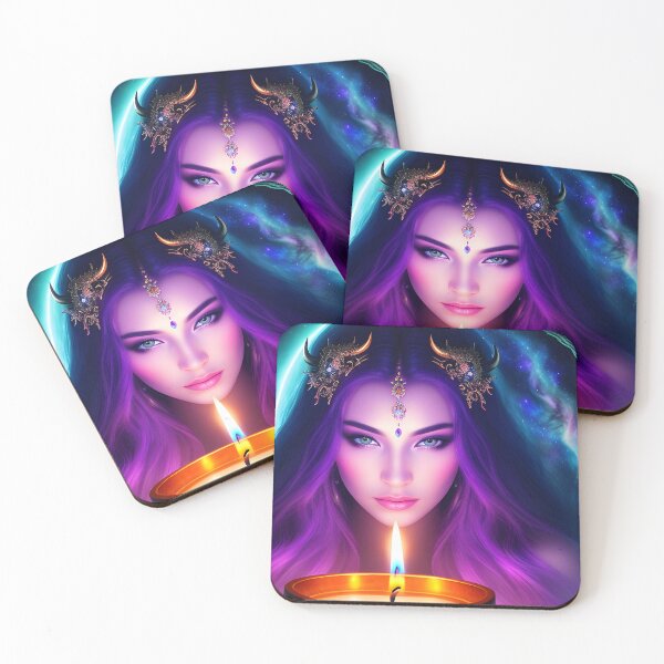 Item preview, Beautiful Demon Sorceress With Candle designed and sold by SolarisMoon.