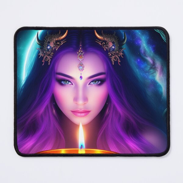 Item preview, Beautiful Demon Sorceress With Candle designed and sold by SolarisMoon.