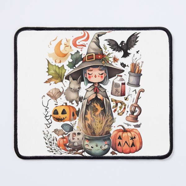Item preview, Get into the Halloween Spirit with Our Witch and Pumpkin Sticker - Featuring a Crow and Cauldron for Extra Spookiness! designed and sold by Wallapana.