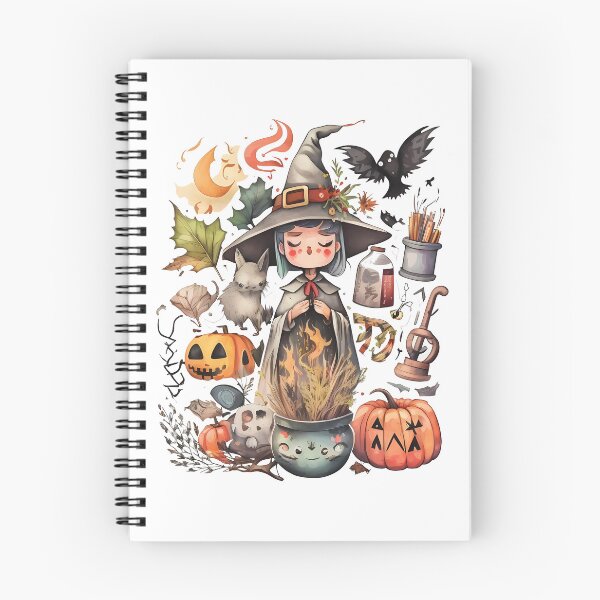 Item preview, Get into the Halloween Spirit with Our Witch and Pumpkin Sticker - Featuring a Crow and Cauldron for Extra Spookiness! designed and sold by Wallapana.