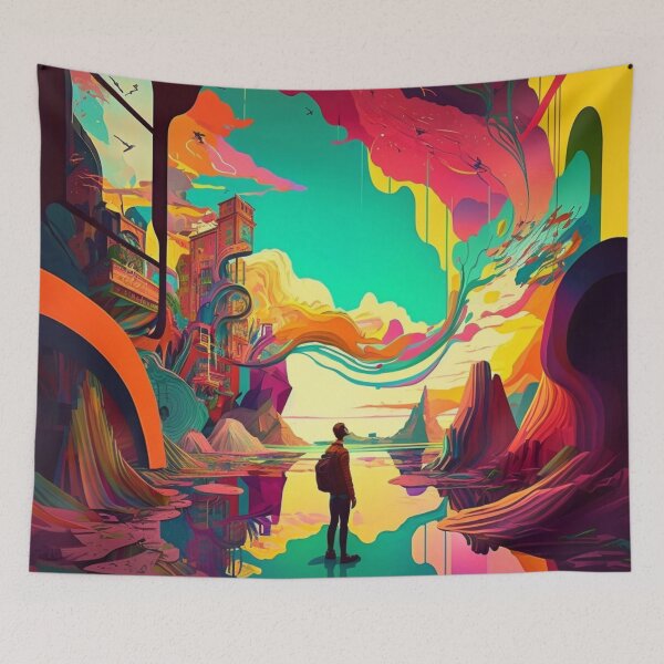 Item preview, Colorful magic lake designed and sold by fanzen69.