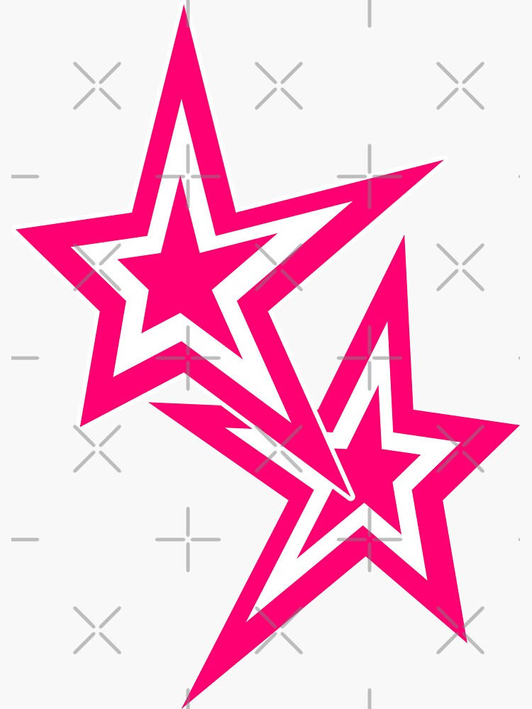 Transparent sticker images — Y2K looking DIZAC Stars