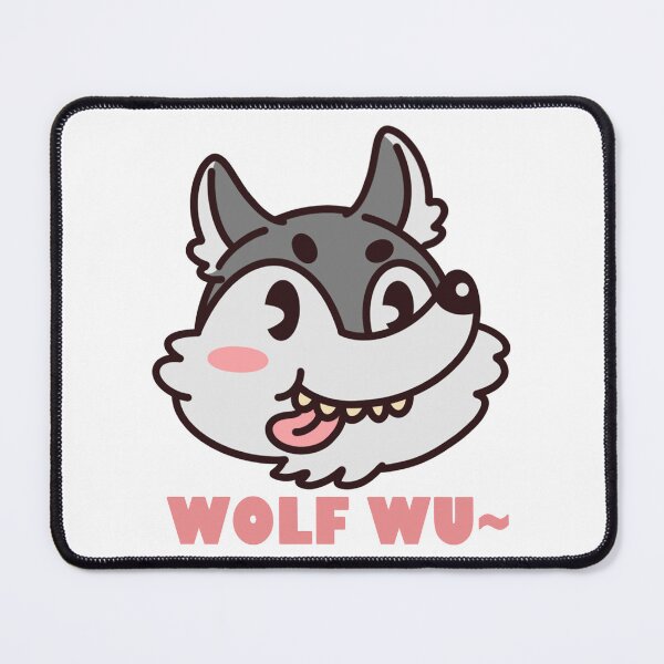 Item preview, Colorful wolf with flowers designed and sold by Lychee Design.