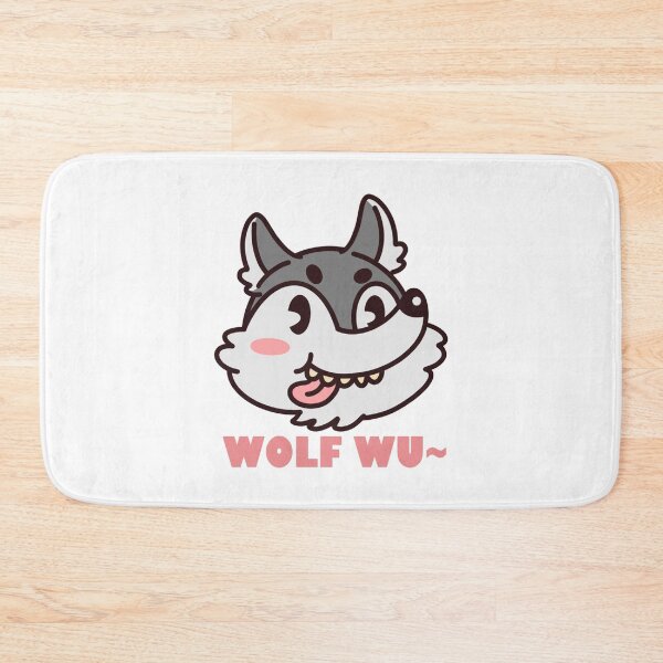 Item preview, Colorful wolf with flowers designed and sold by Lychee Design.