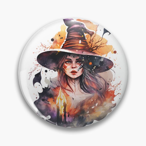 Item preview, Elevate Your Witchy Style with Our Witch Portrait Sticker - Featuring a Classic Black Hat for Extra Enchantment! designed and sold by Wallapana.