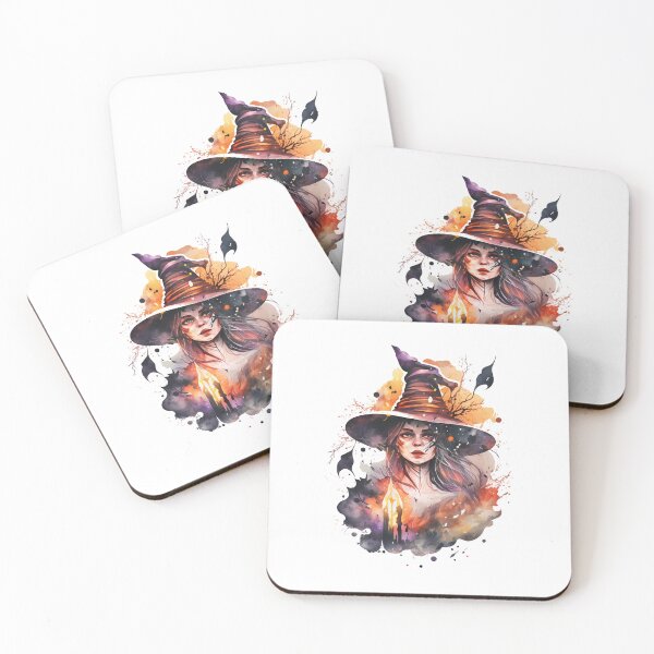 Item preview, Elevate Your Witchy Style with Our Witch Portrait Sticker - Featuring a Classic Black Hat for Extra Enchantment! designed and sold by Wallapana.