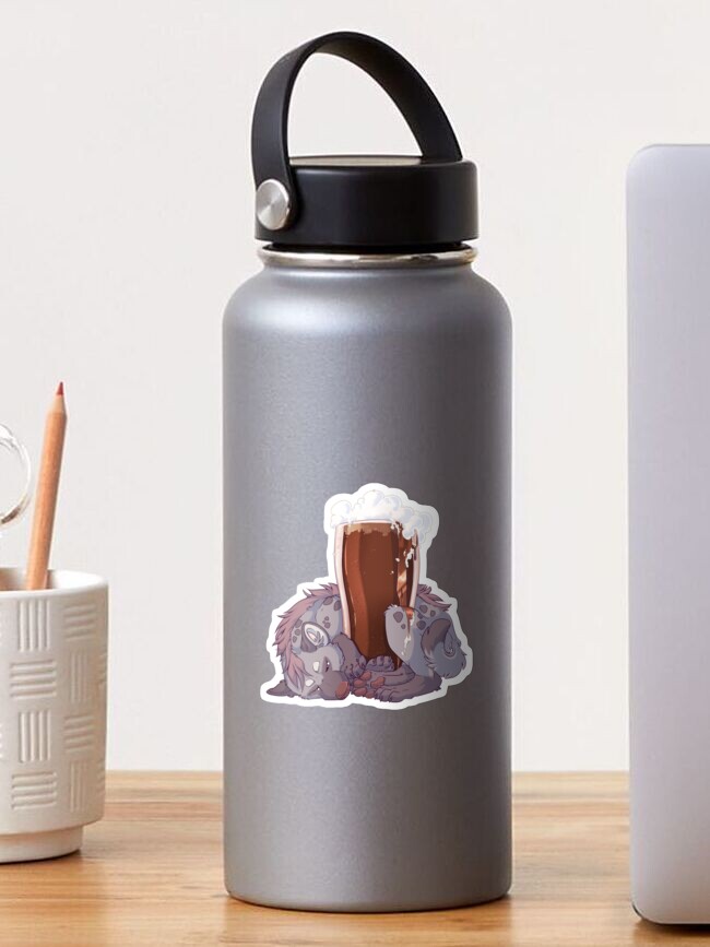 Thumbnail 1 of 3, Sticker, [Yeen Beer] Brown Pint designed and sold by Mlice.