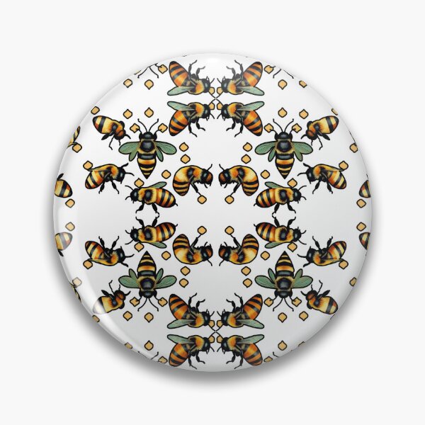 Item preview, Vintage Bees Pattern designed and sold by AgataKaja.
