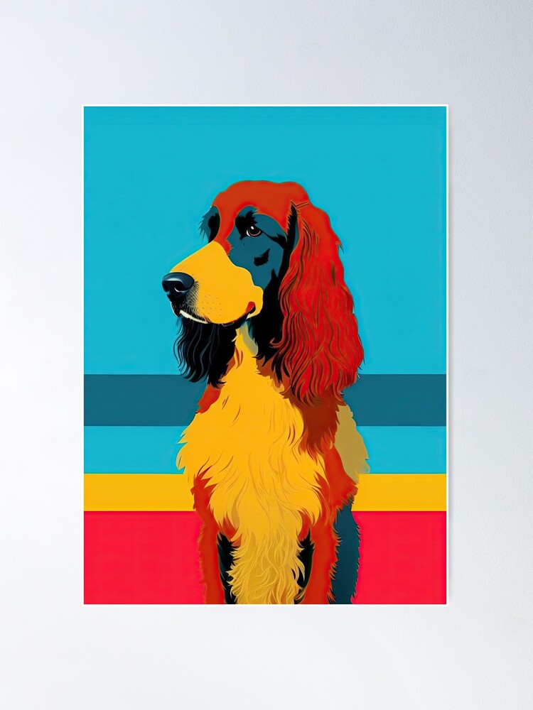 Cocker spaniel pop fashion art