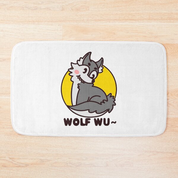 Item preview, Colorful wolf with flowers designed and sold by Lychee Design.