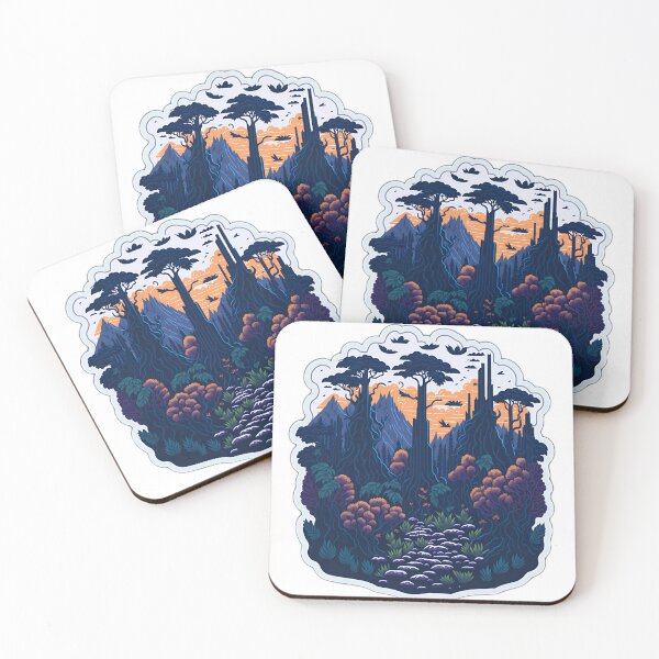 Item preview, Stone Temple Covered in Vines Sticker Fantasy Flowers Vector Illustration Highly Detailed Digital Painting Sticker Majestic Forest Trees Vector Image designed and sold by RedArtG09.