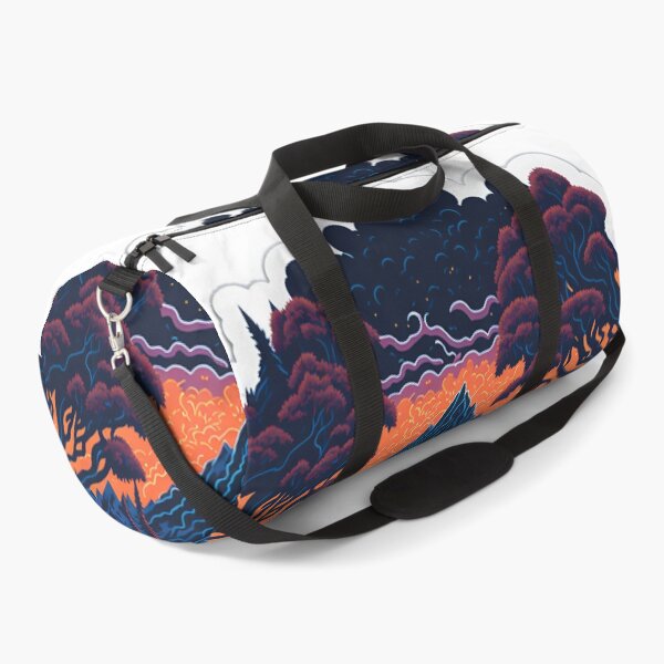 Item preview, Flat White Background Forest T-Shirt Design Isometric Forest Trees Sticker Vibrant Vector Illustration of Sunset Mountains Beautiful Flowers and Majestic Forest Trees Sticker designed and sold by RedArtG09.