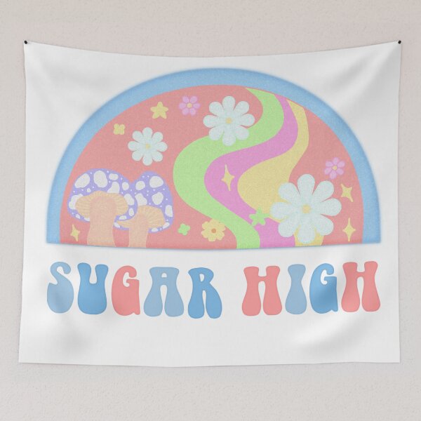 Item preview, Sugar high retro aesthetic Pastel trippy vintage  designed and sold by Loveartse.