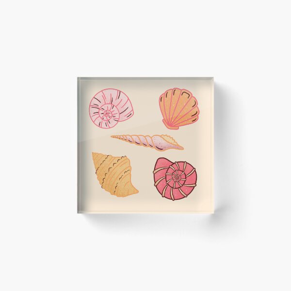Item preview, Colourful seachells illustration in pastel tones designed and sold by KaleidoPath.
