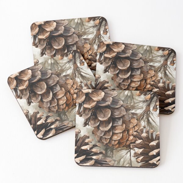 Item preview, Pinecone Pattern Watercolor Alex Maleev Style Green designed and sold by Japanattis.