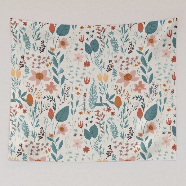 Item preview, Botanical pattern seamless flower vintage designed and sold by PolarInk.