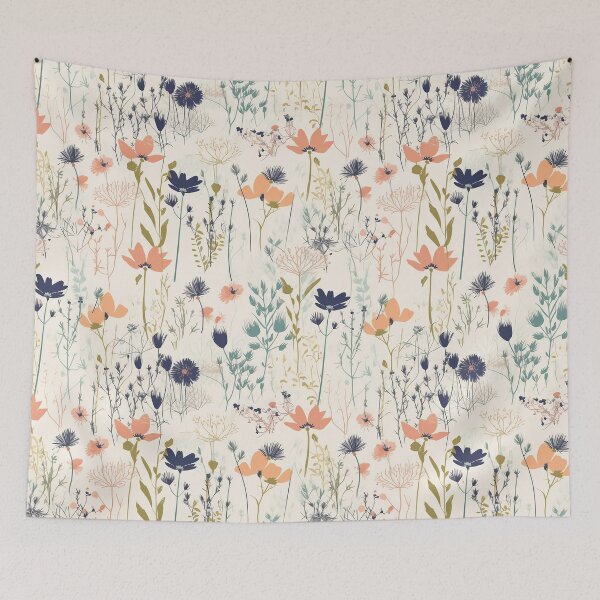 Item preview, Botanical pattern seamless flower vintage designed and sold by PolarInk.
