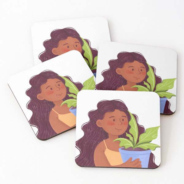 Item preview, Girl with plant designed and sold by MArtsDraw.