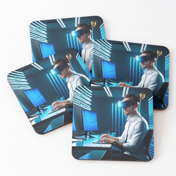 Item preview, Overwhelmed Person Finds Calm in AI-Generated Art designed and sold by LoFaroShop.
