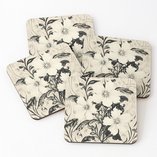 Item preview, Throw Pillow With Beautiful Floral Pattern - Black & White Grandma Chic Home Decor designed and sold by Sowari-Pillows.
