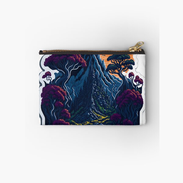 Item preview, Clipart Style Forest sticker T-Shirt Graphic Realistic Stone Temple Covered in Vines Artwork 4K Digital Painting Sunset Mountains Sticker Cinematic Majestic Forest Trees Vector Image designed and sold by RedArtG09.