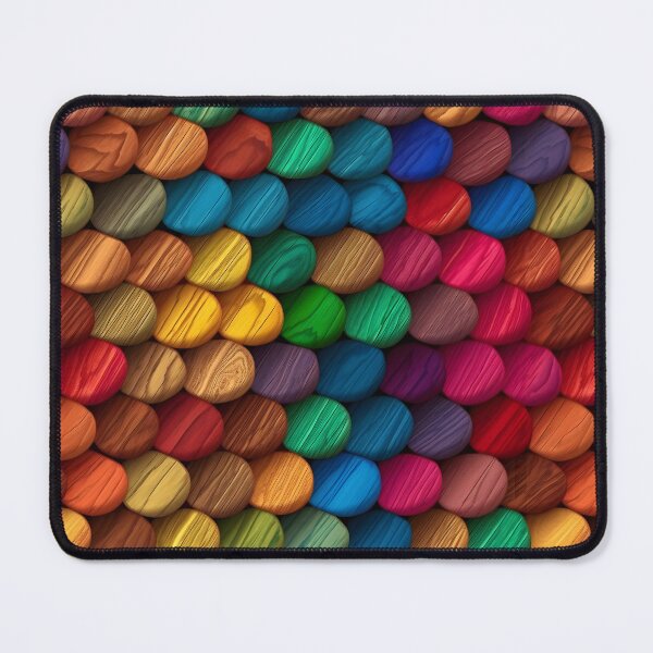 Item preview, Rainbow Wood Grain Wooden Disc Circle Pattern designed and sold by ClairesPatterns.