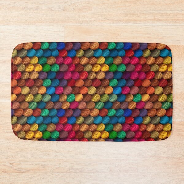 Item preview, Rainbow Wood Grain Wooden Disc Circle Pattern designed and sold by ClairesPatterns.