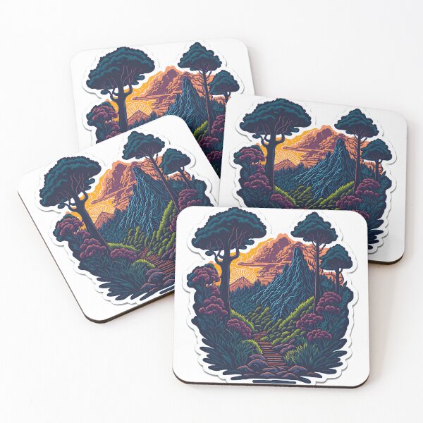 Item preview, Front View of Stone Temple Covered in Vines Sticker Majestic Forest Trees Clipart Illustration Paradise Digital Painting Sticker Beautiful Flowers Isometric Vector Illustration designed and sold by RedArtG09.