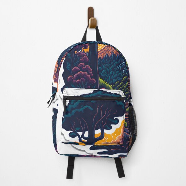 Item preview, Front View of Stone Temple Covered in Vines Sticker Majestic Forest Trees Clipart Illustration Paradise Digital Painting Sticker Beautiful Flowers Isometric Vector Illustration designed and sold by RedArtG09.