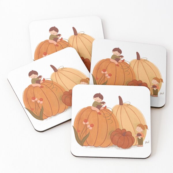Item preview, Children on a pumpkin designed and sold by MArtsDraw.
