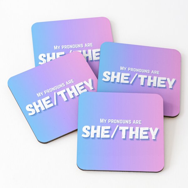Item preview, Pronouns! She/They designed and sold by CreativeSparks-.