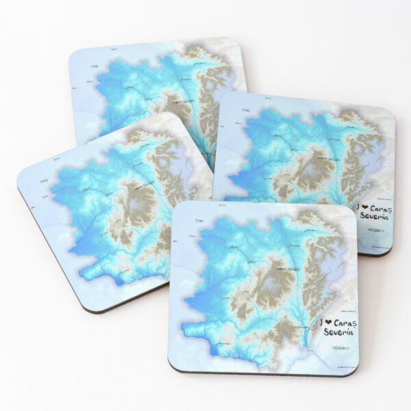 Item preview, Caraș Severin County Map, România designed and sold by maptheclouds.