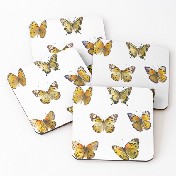 Item preview, Magical Yellow Butterflies Stickers pack Sale designed and sold by AdiRemba.