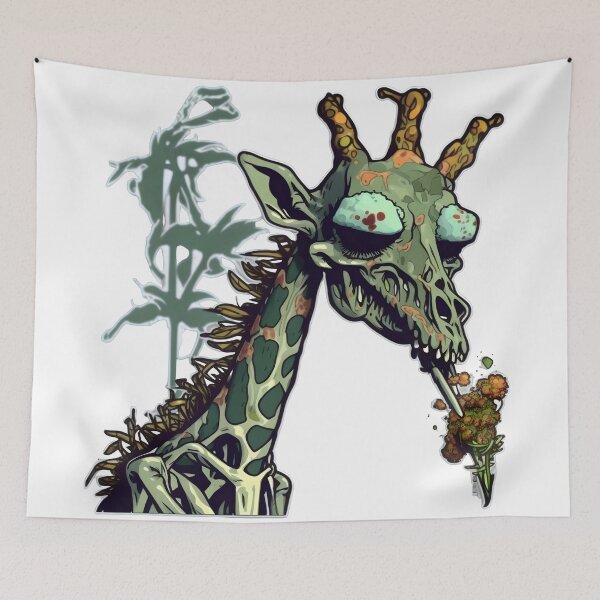 Item preview, high giraffe smoking weed designed and sold by futuresimo04.