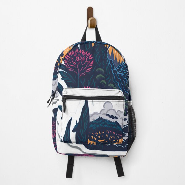 Item preview, 4K Digital Painting of Beautiful Flowers Cinematic Sunset Mountains Vector Image Front View of Majestic Forest Trees Sticker Paradise Stone Temple Covered in Vines Artwork designed and sold by RedArtG09.