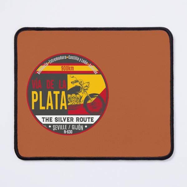 Item preview, Via De La Plata The Silver Route Spain Motorcycle Sticker T-Shirt 01 designed and sold by OuterShellUK.