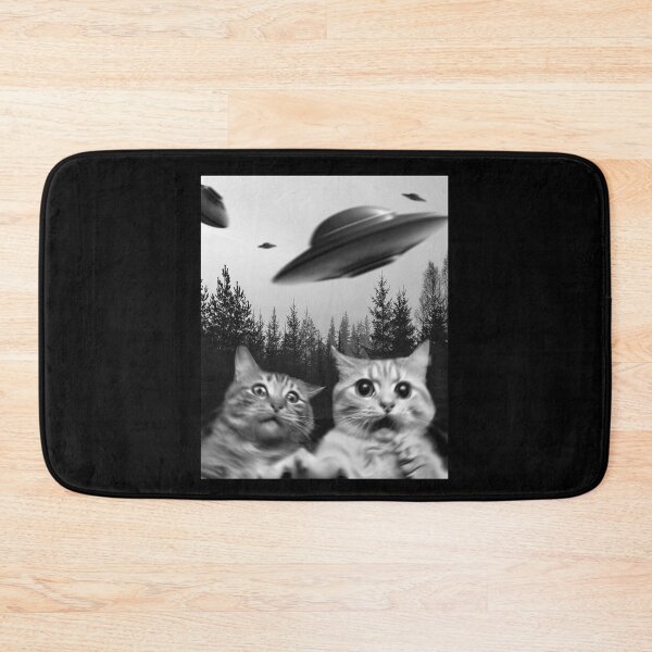Item preview, Funny Cat Selfie with UFOs  designed and sold by handcraftline.