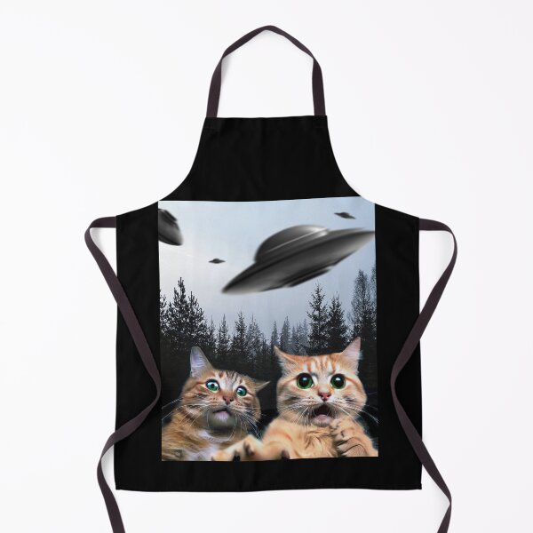 Aperçu de l'œuvre Funny Cat Selfie with UFOs créée et vendue par handcraftline.