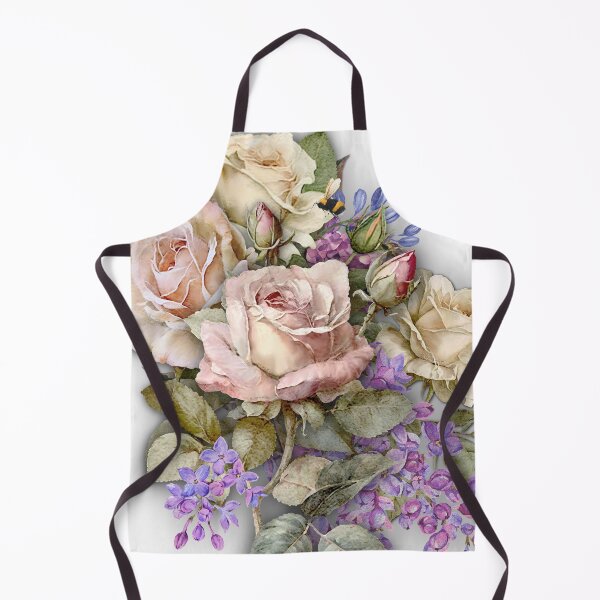 Item preview, Sabrina Farmer Art - Roses and Lilacs - Vintage Bouquet Large Print designed and sold by sabrinart42.
