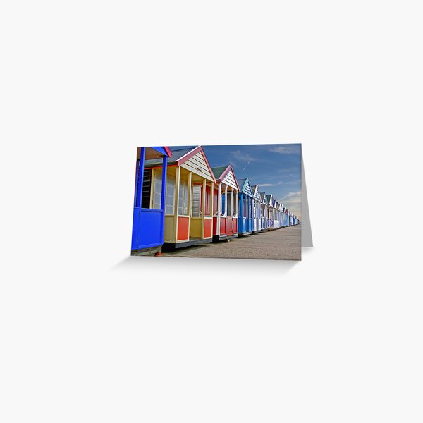 Southwold Beach Huts Greeting Card