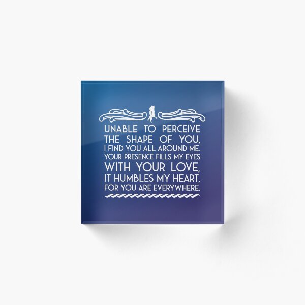 The Shape of Water Acrylic Block
