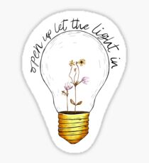 Open up let the light in Sticker