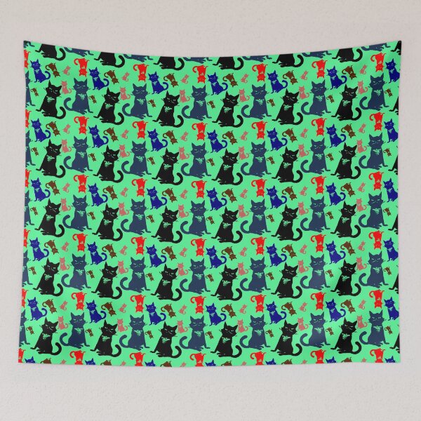 Item preview, colorful cats seamless pattern designed and sold by SHOPingYOU.