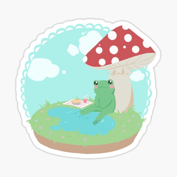 Item preview, Frog, pie and hapiness designed and sold by Mahiva.