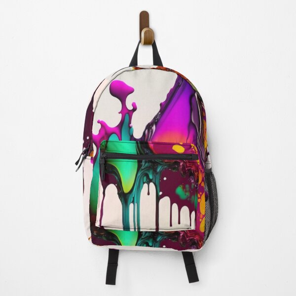 Item preview, Drips liquid bright fluid abstract, resin alcohol ink designed and sold by Rikas-art.