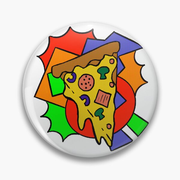 Item preview, Cheesy Pizza Pop Art Style Retro Silkscreen Effect designed and sold by chocolatefund.